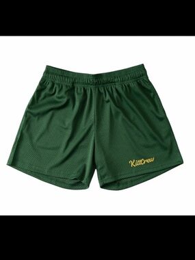 Kill Crew Green Mesh Shorts with White Drawstring